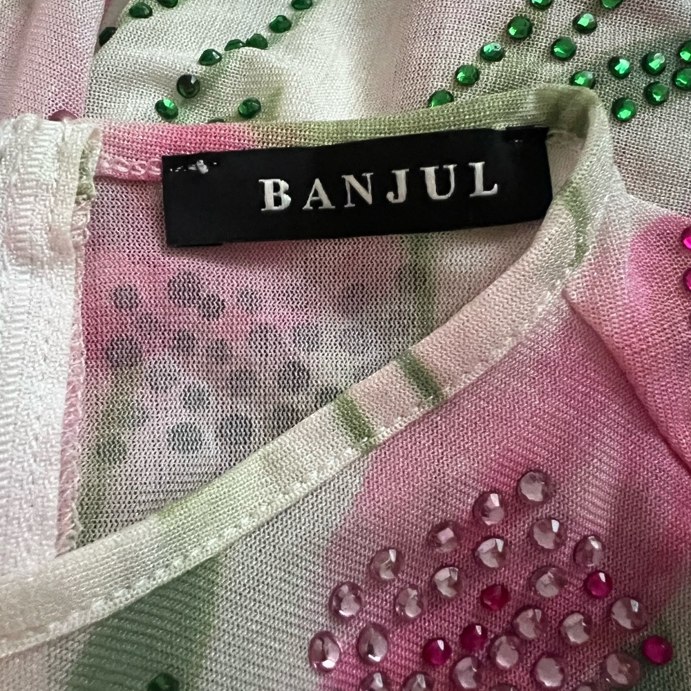 Dolls Kill BANJUL Rhinestone Jumpsuit - Picture 6 of 7